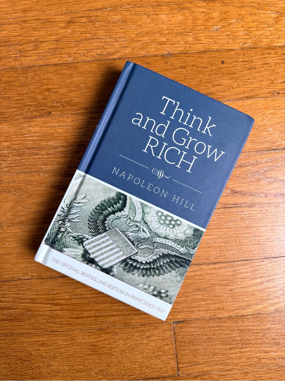 Think and Grow Rich by Napoleon Hill - Navy & Cream Hardcover